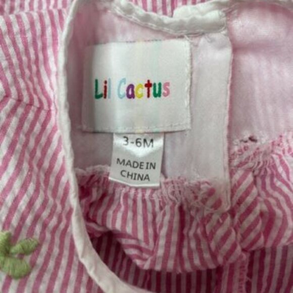 Vintage Lil Cactus Whale Pink Romper/Outfit - Picture 2 of 2
